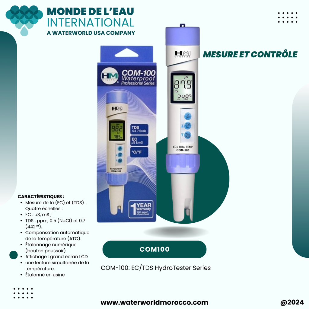 EC/TDS/TEMP COMBO METER   (D)