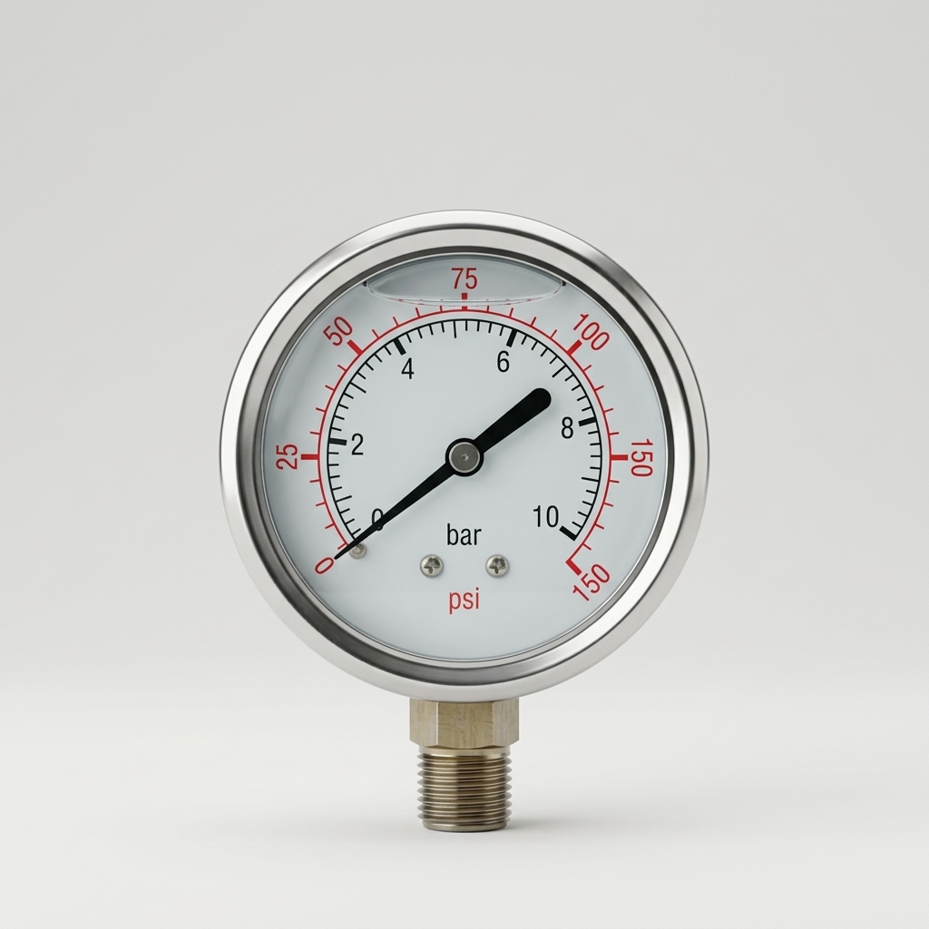 10KG/ 150Psi, NPT1/4" SS,with liquid   (D)
