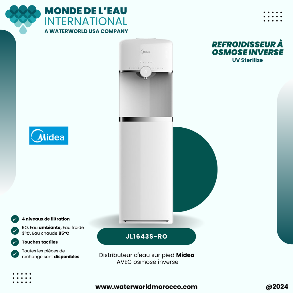 Midea JL1643S-RO Free Standing Water Dispenser WITH RO   (D)