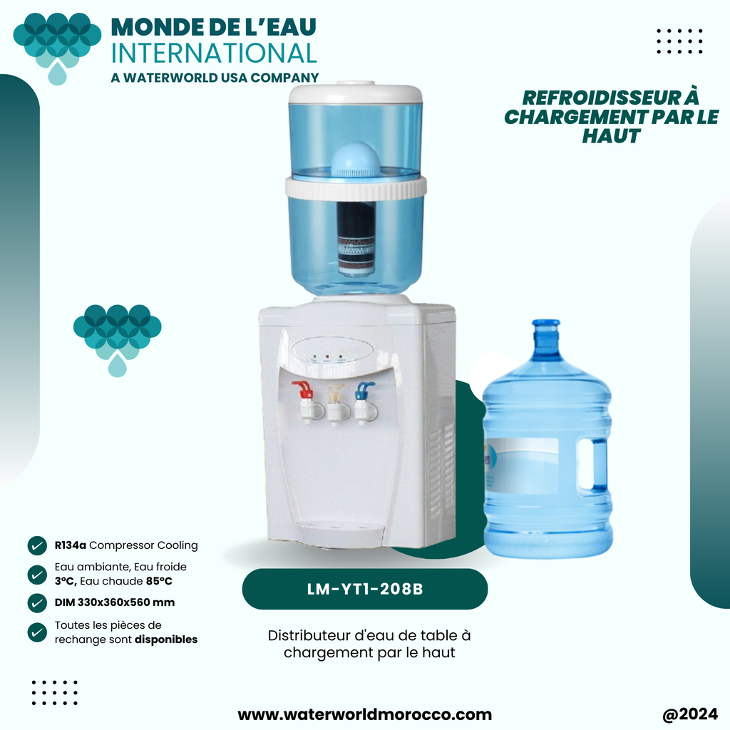 WATER DISPENSER WHITE COLOR DESKTOP   (D)