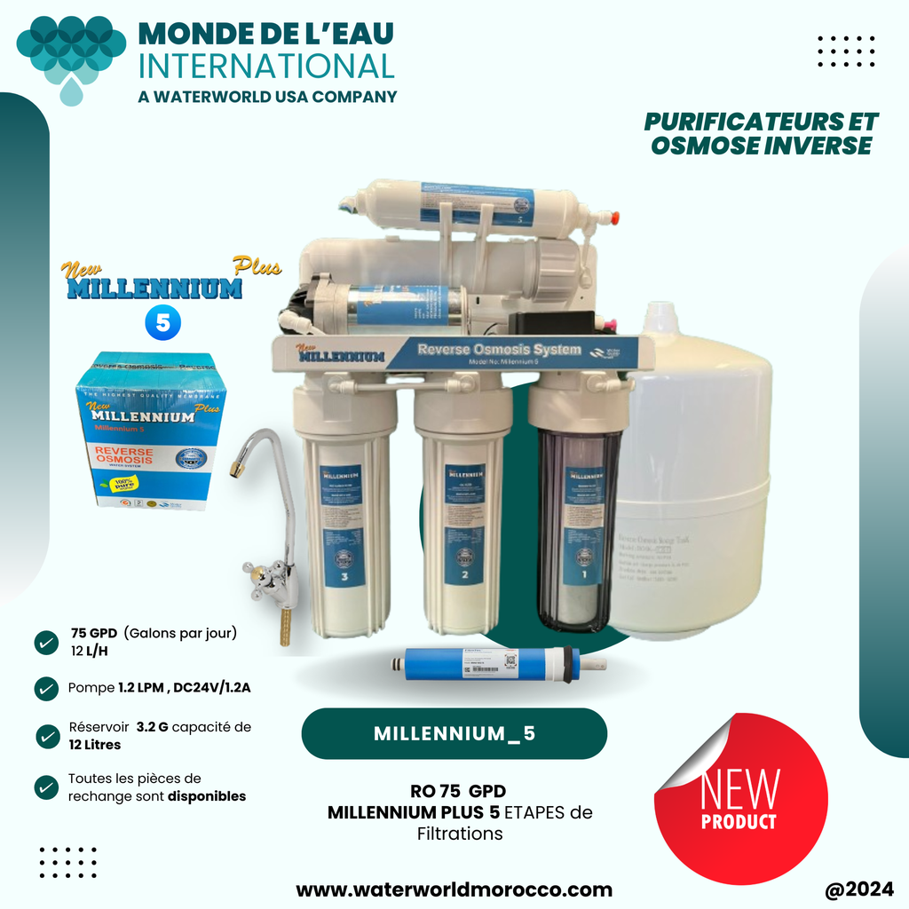5 Stages RO machine normal bracket, Millennium 5   (D)