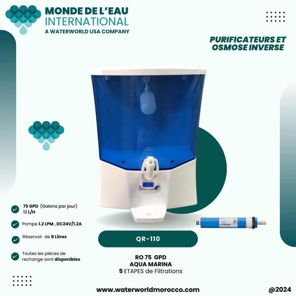 5 STAGE RO AQUA MARINA WITH MEMBRANE 