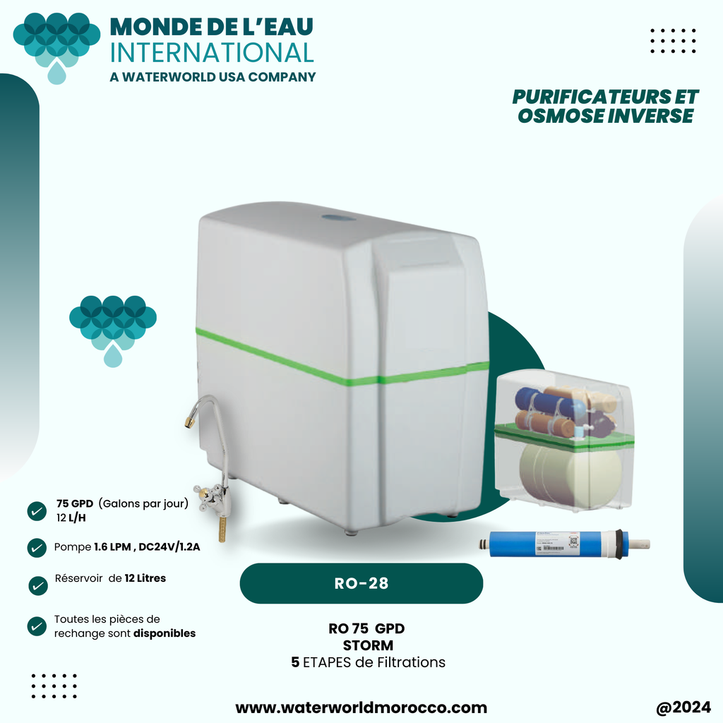 5 stage RO with pump Main machine  Manual flush Quick without membr 
