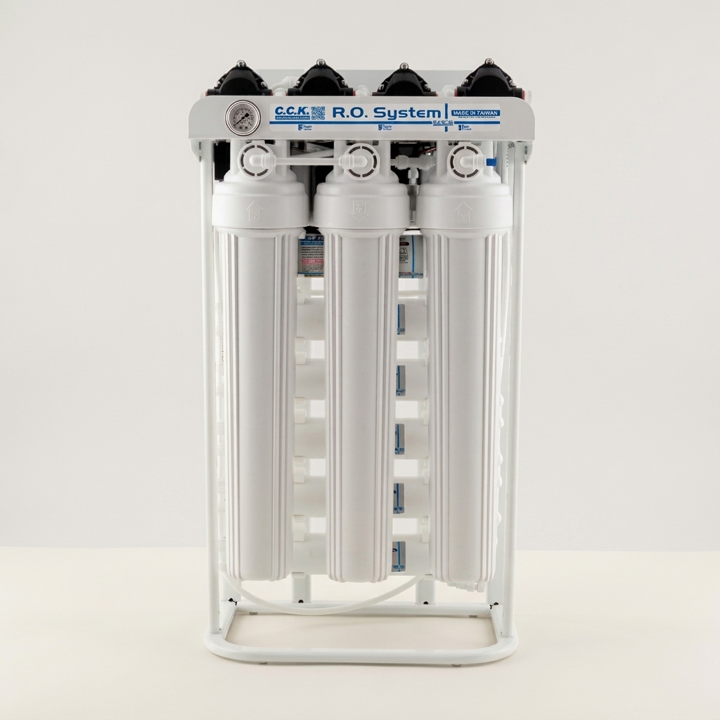 Système d’osmose inverse C.C.K. (RO) 5 X 100GPD (FilmTec™ TW30-1812-100)– Capacité 500 GPD - sans réservoir