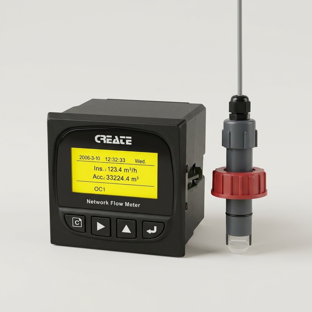 WLG-8350 WITH FLOW SENSOR PVC SADDLE MOUNTING FITTING AND 24V