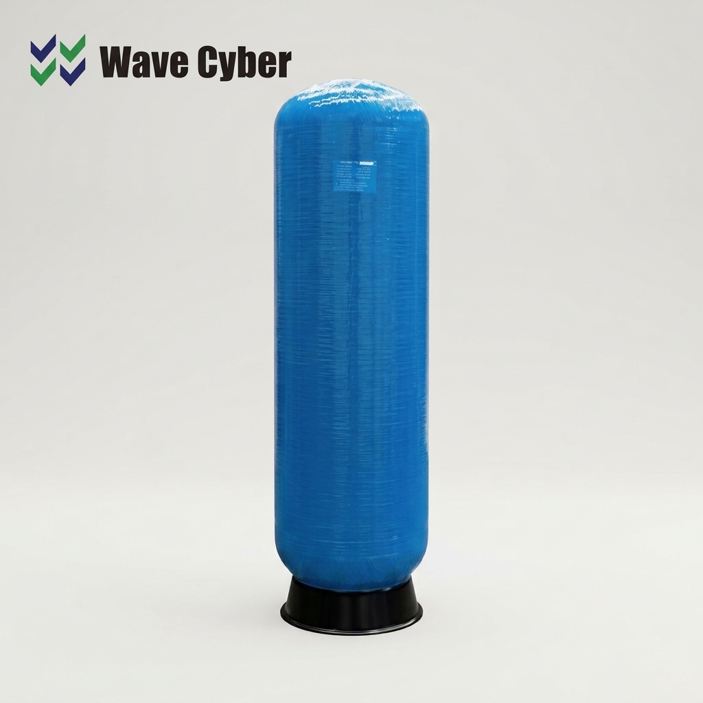 WAVE CYBER FRP TANK 18x65 4" Top Opening, Euro Blue