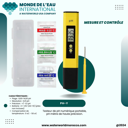 PH meter, yellow   (D)